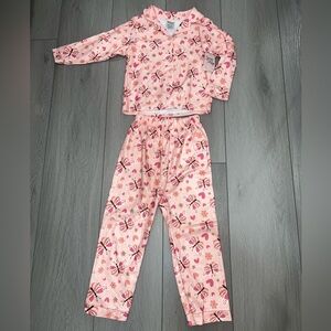 Sweet & Sassy Pink Floral Kids Pajamas Set